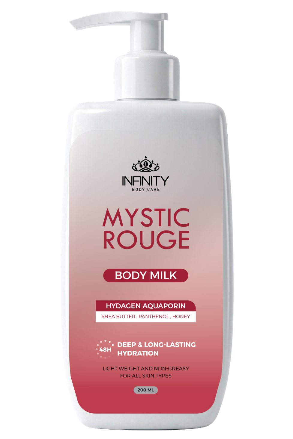 Infinity Body Milk Mystic Rouge 200Ml