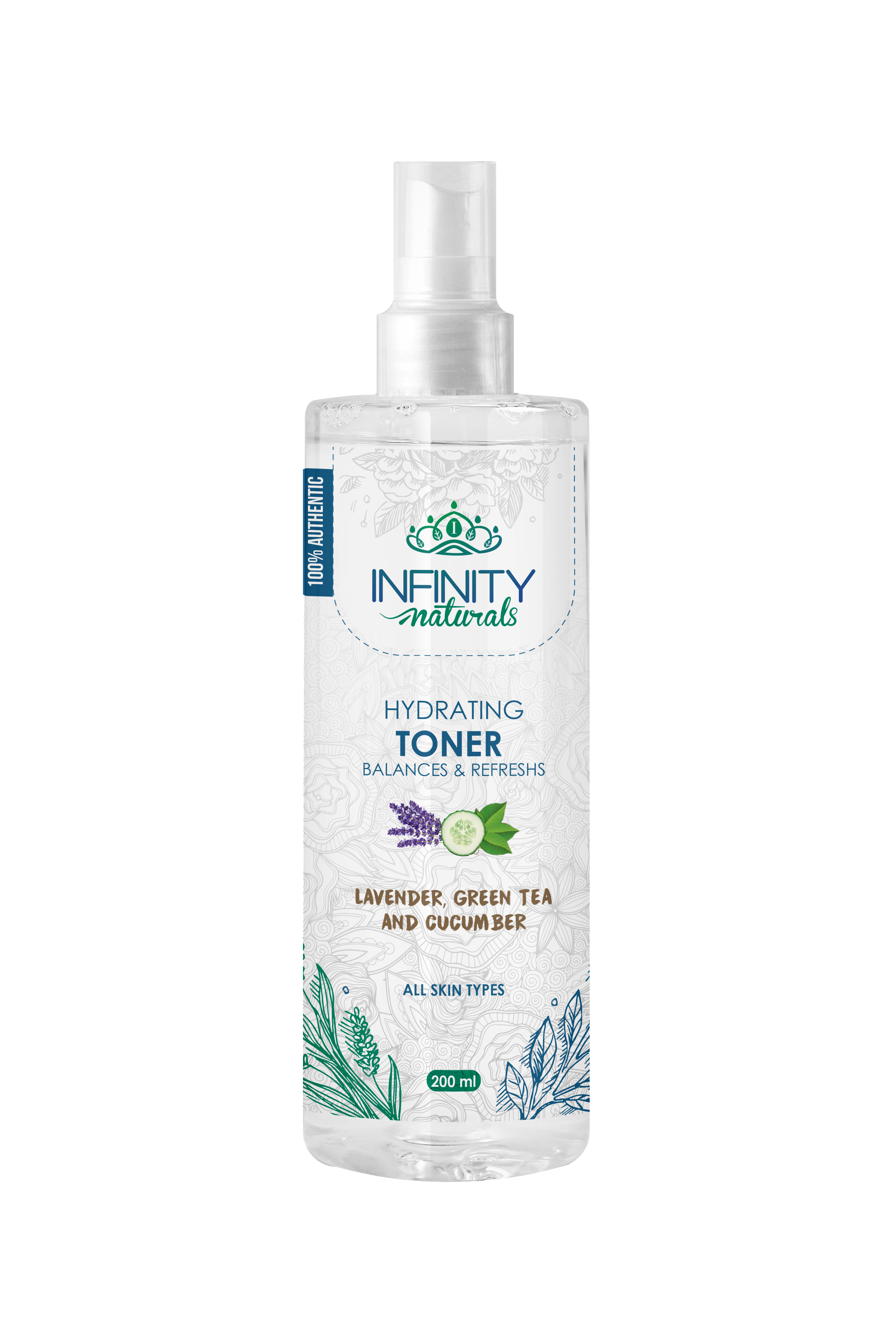 Infinity Naturals Hydrating Toner Lavender , Green Tea , Cucumber