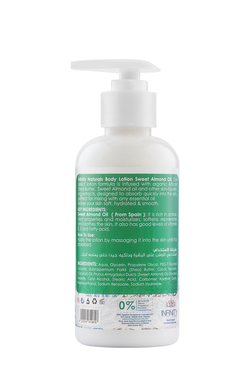Infinity Naturals Body Lotion Sweet Almond oil