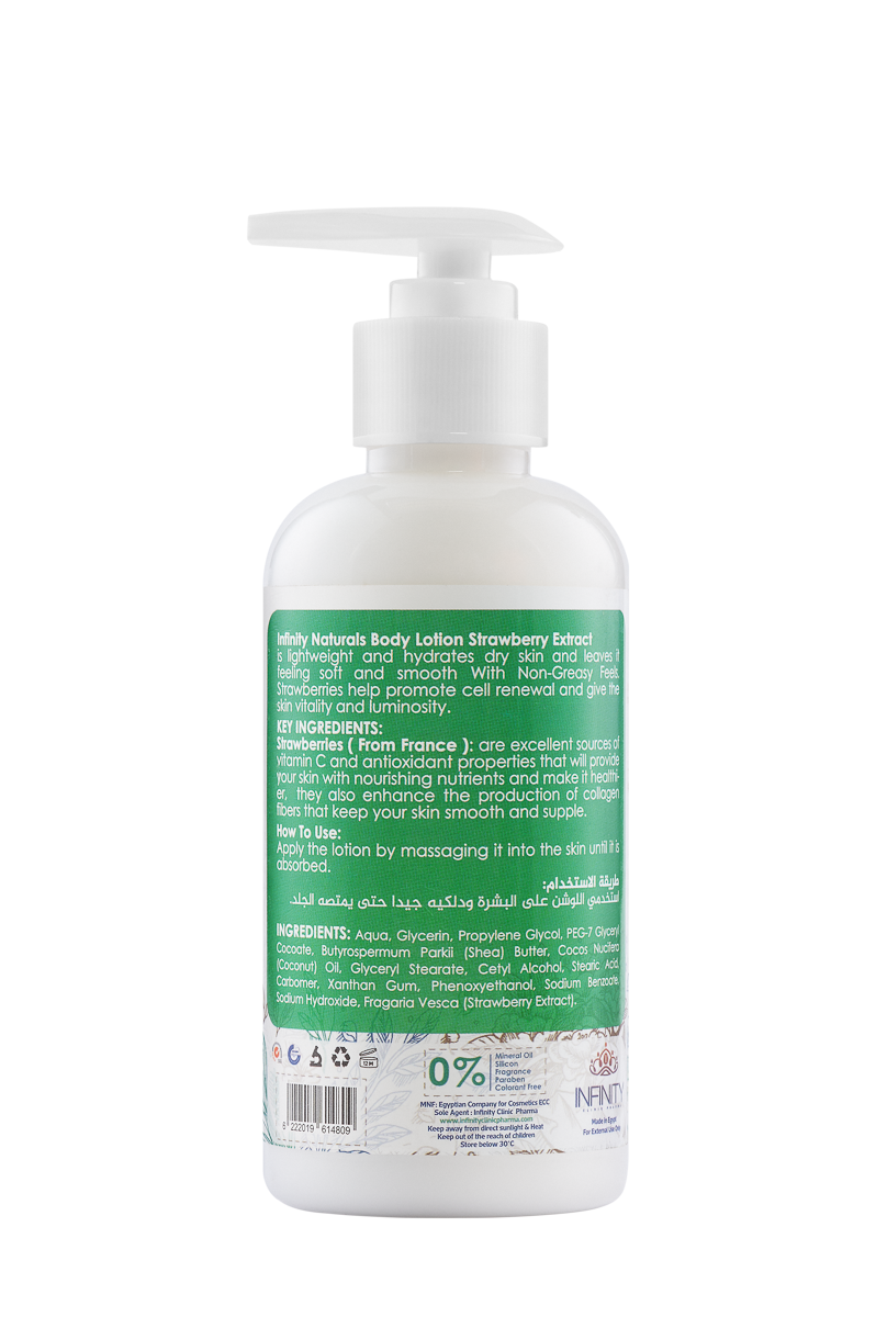 Infinity Naturals Body Lotion Strawberry  Extract