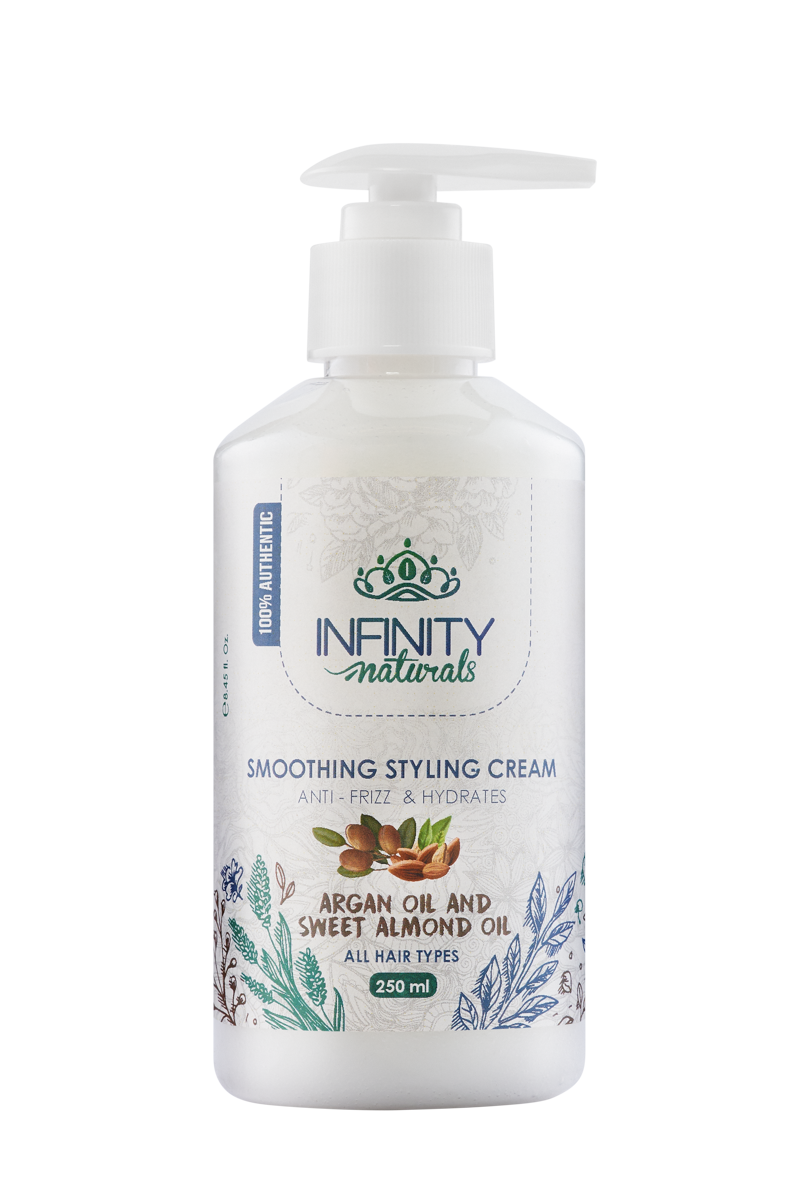 Infinity Naturals Smoothing Styling Cream  Argan Oil & Sweet Almond Oil