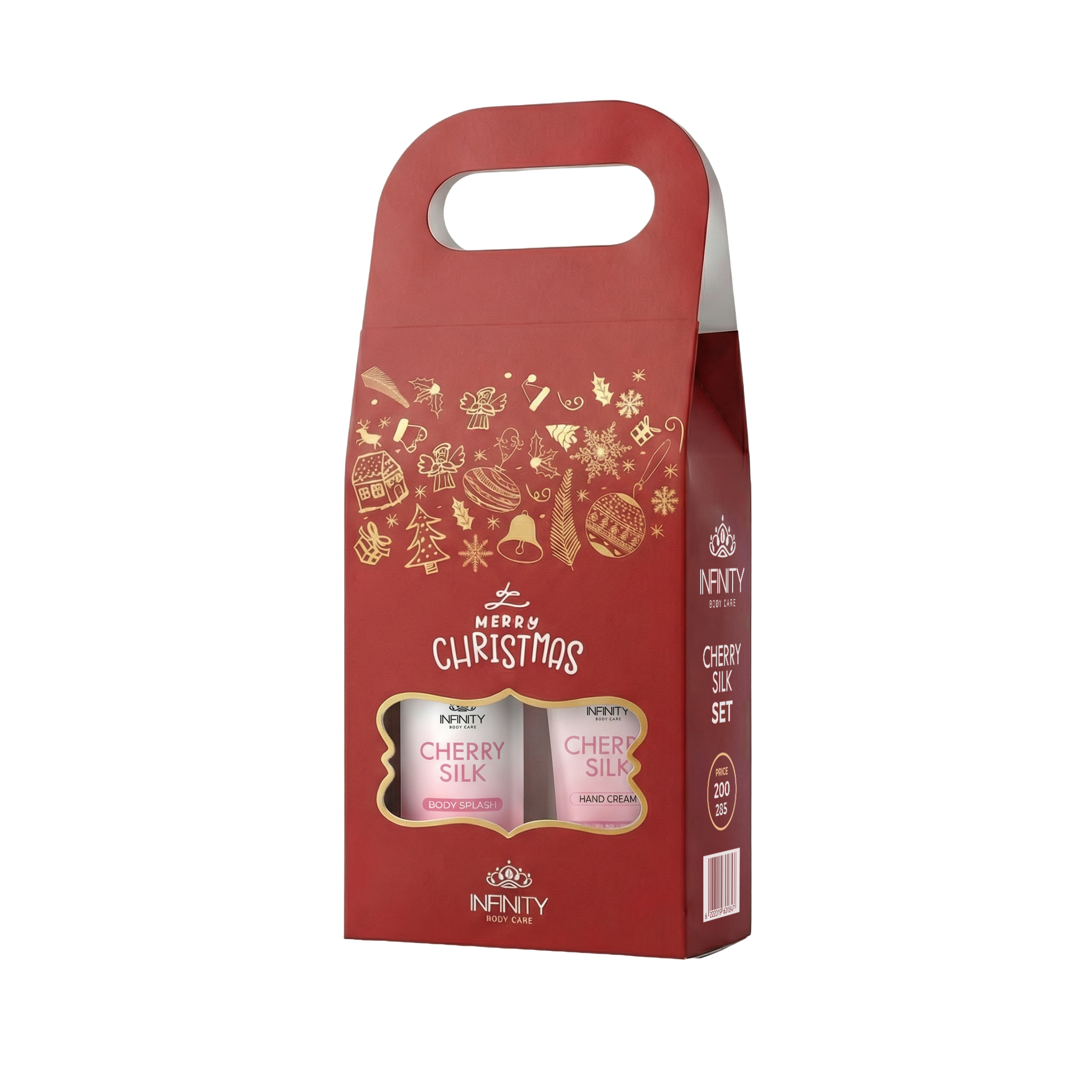 Infinity Body Splash Cherry Silk 150ml & Hand Cream Cherry Silk Christmas Bundle