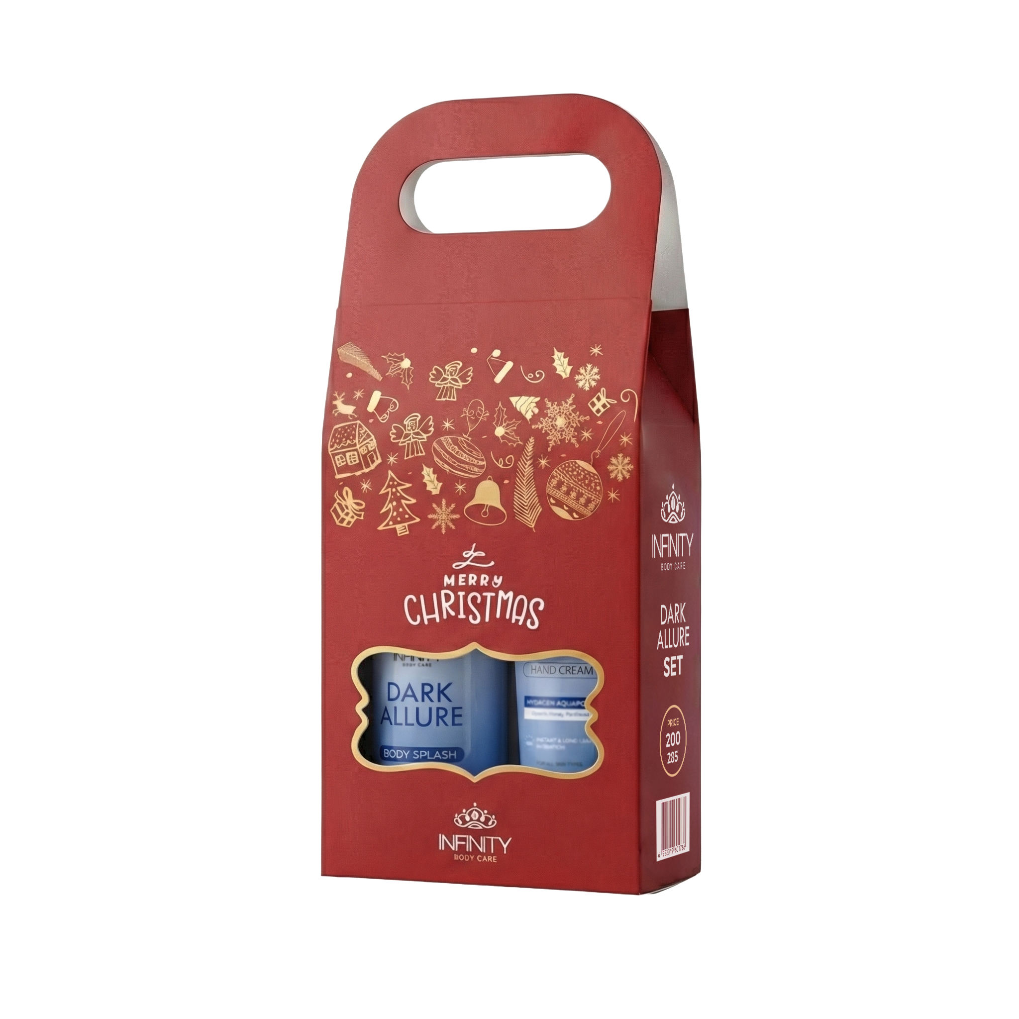 Infinity Body Splash Dark Allure 150ml & Hand Cream Dark Allure Christmas Bundle