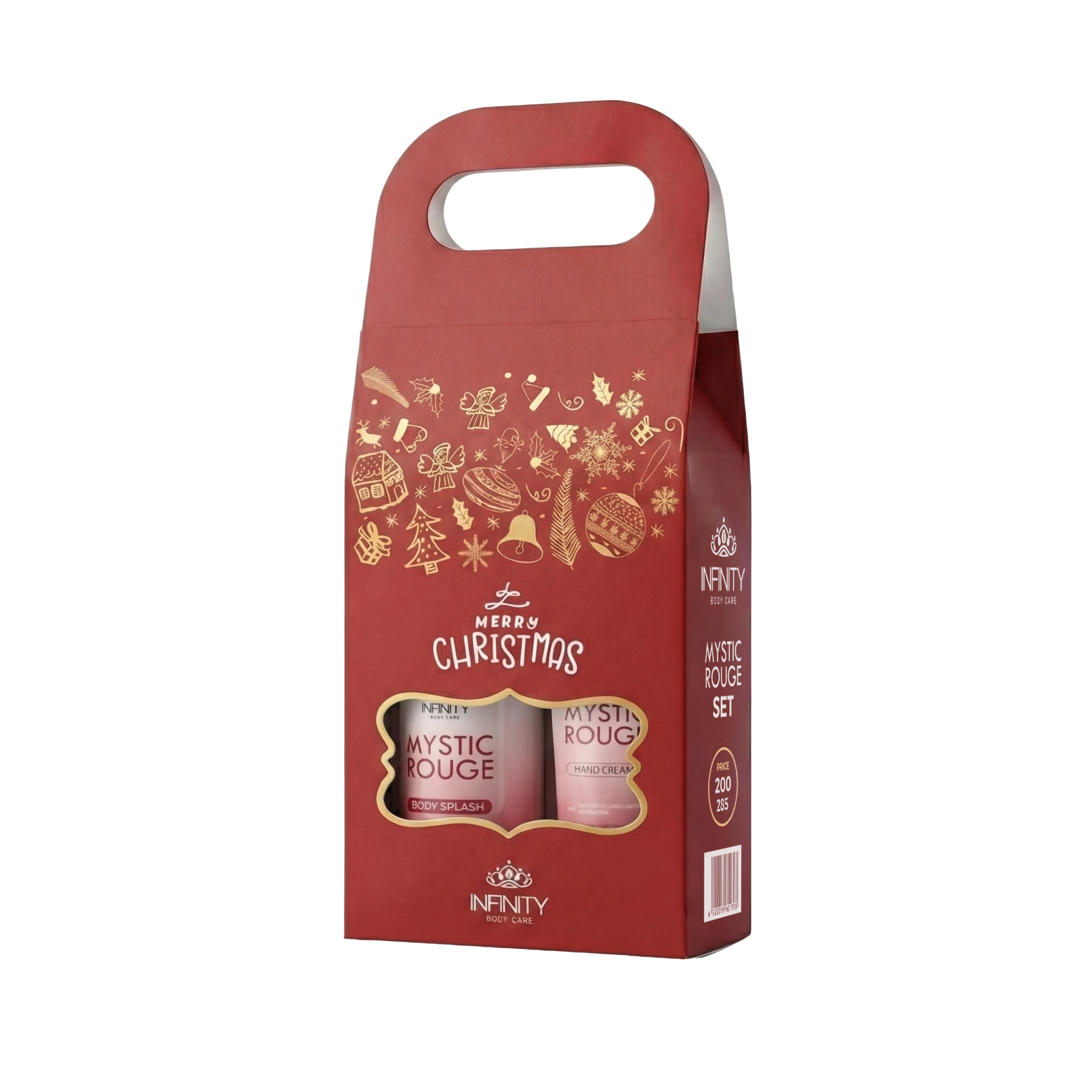 Infinity Body Splash Mystic Rouge 150ml & Hand Cream Mystic Rouge Christmas Bundle
