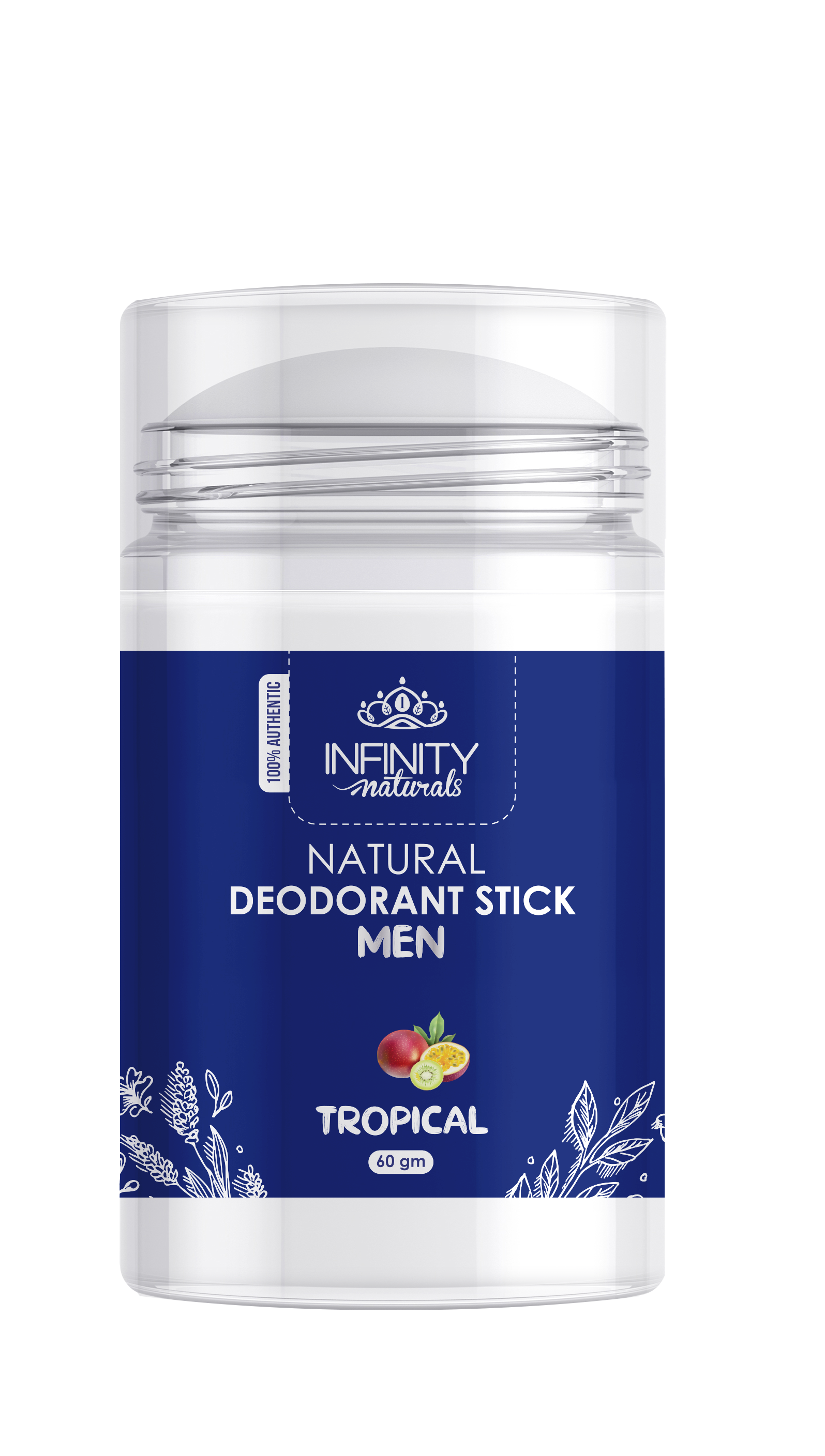Infinity Natural Deodorant Stick Tropical for Men