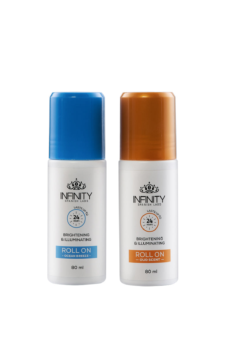 2 Items of Brightening & Illuminating Roll On - Oud & Ocean Breeze scent Promo Pack