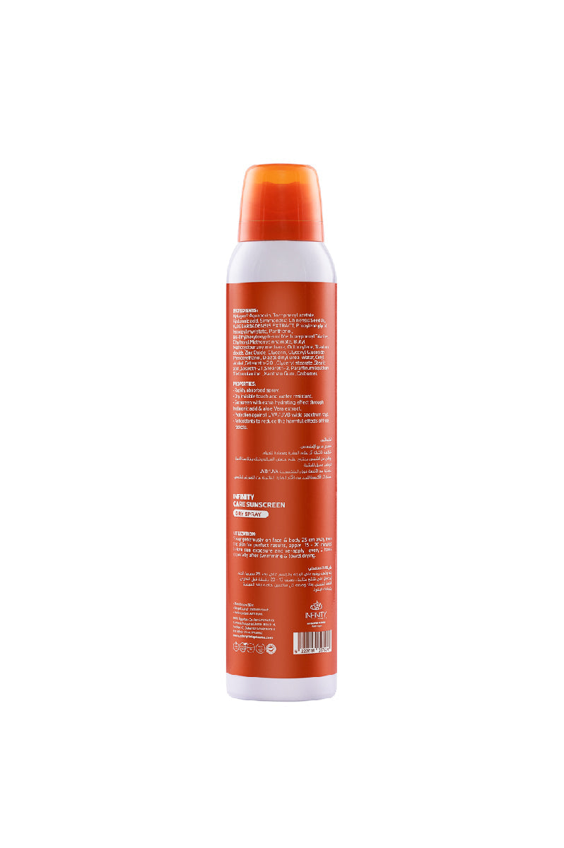 Infinity Care sunscreen Dry Spray SPF50+